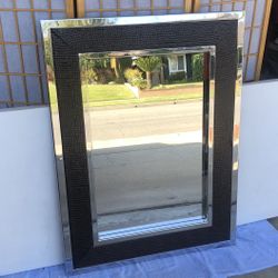 Beautiful Chrome Framed Large Mirror