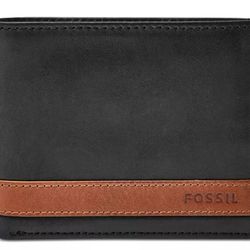 NEW LEATHER FOSSIL WALLET