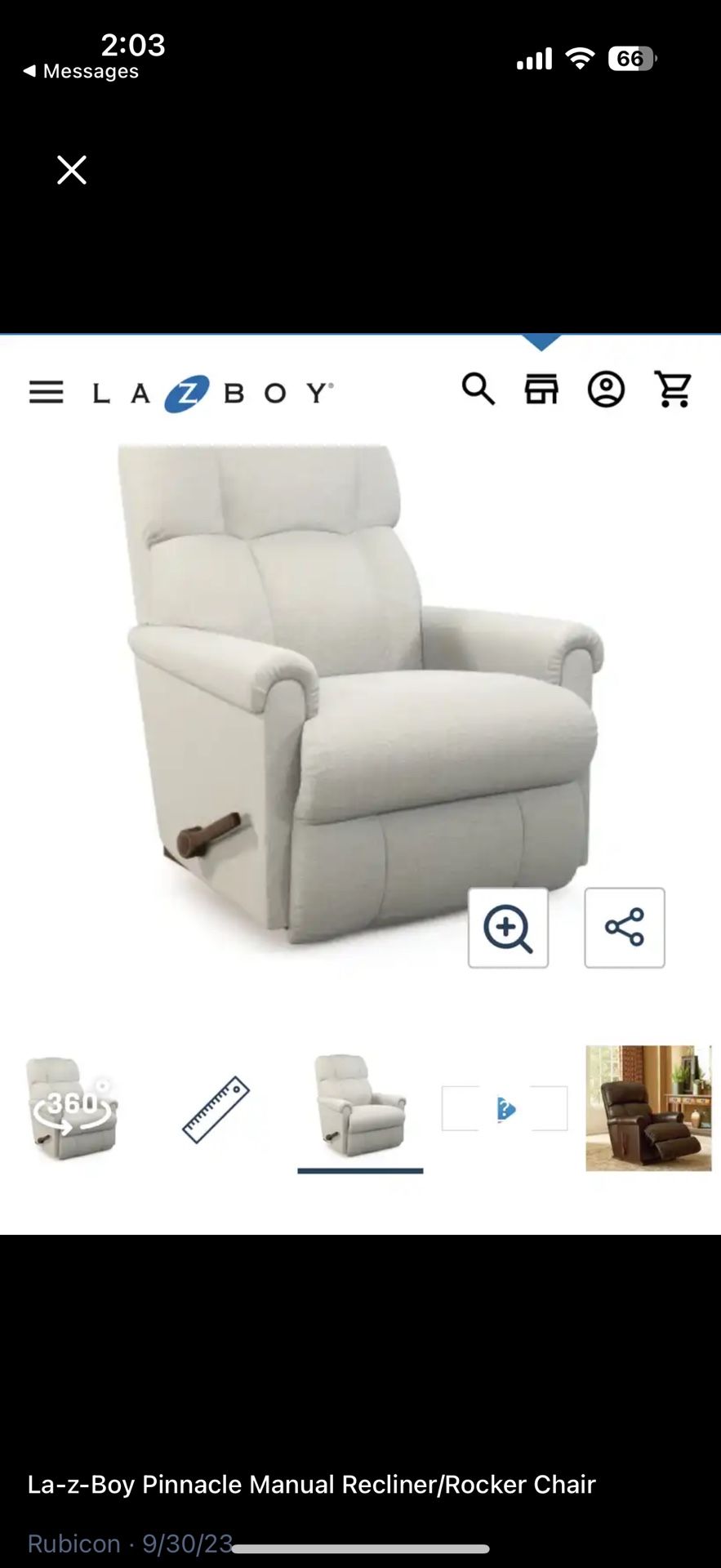 La-z-Boy Pinnacle Manual Recliner/Rocker