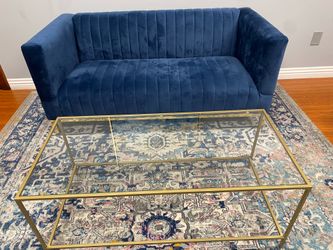 Velvet sofa