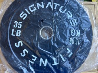 New pair of 35 pounds bumper weights