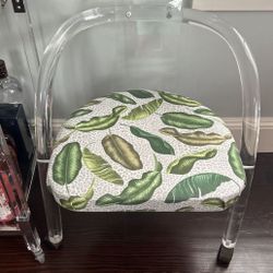 Pair Of Mid Century Modern Chairs In Lucite 