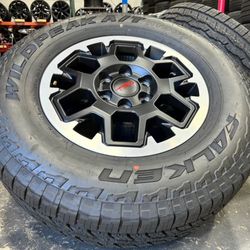 4X OEM  2025 2026 Toyota Tacoma TRD 18" Rims FALKEN AT3WA  265/70R18 100% 6X5.5