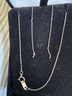 10kt White Gold Chain