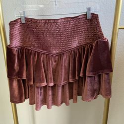 Arula Plus Size 2x Velvet Skort 
