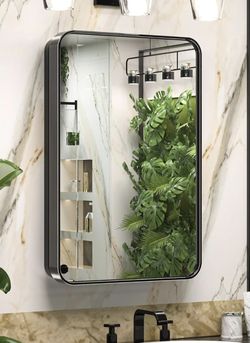 Brand New Black Restroom Medicine Cabinet 