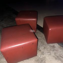 Red Cube Ottoman / Lounge Seat – $40 Each (10 Available)