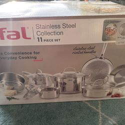 T-Fal Collection Acier Inoxydable 11 Piece Set