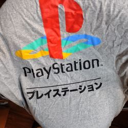 PlayStation Men's Shirt Baseball Raglan Tee Logo Gaming Console T-Shirt XL Nwot