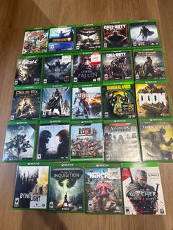 Lot Of 24 Xbox One Games - Fallout, Witcher, Halo, Doom, Call of Duty and more!