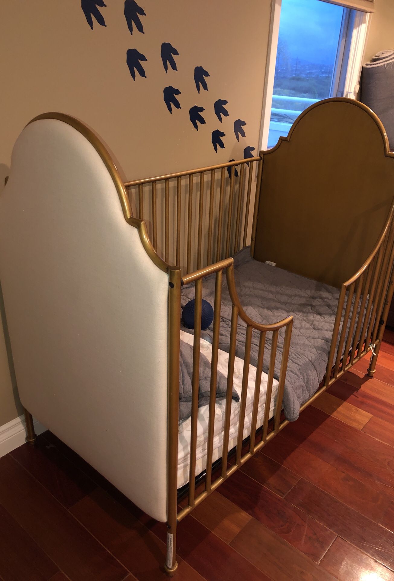 Pottery Barn Kids Mille Crib Antique Gold