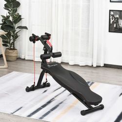 Multifunctional Sit Up and Dumbbell Weight Bench with 4-Angle Adjustable Backrest & Lightweight Portable Design