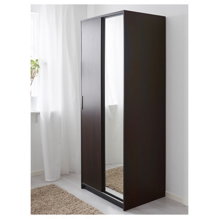 IKEA 2 door sliding wardrobe with mirror.