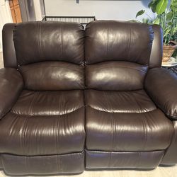 2 Piece brown Leather Couches