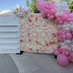 Balloon garlands, backdrops