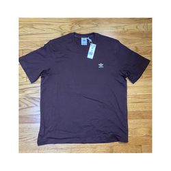 Adidas Trefoil Essentials ESS Tee shadow Brown Men’s sz XL NEW! 