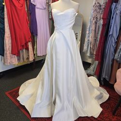 Strapless Ball Gown Ivory Sz 4 S Vestido De Novia