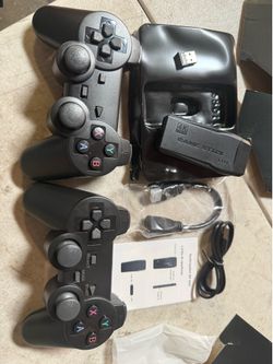 2.4G Wireless Controller Gamepad 64GB MicroSD w/ RetroArch HDMI Game Stick