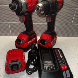 CRAFTSMAN V20 Brushless Drill + Impact Driver Combo (3 Batteries + Charger)