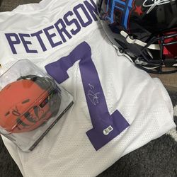 Lot of 3 NFL Autographed Memorabilia w/ COA