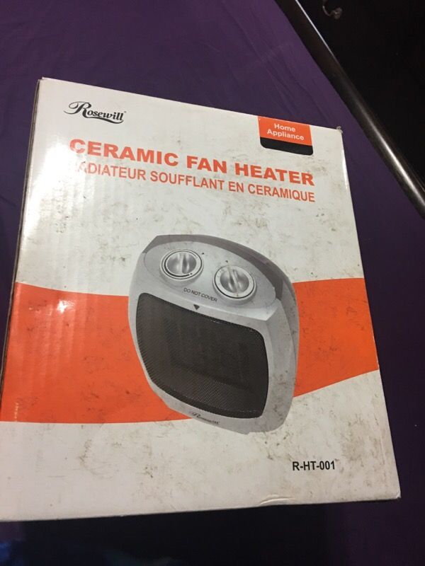 Ceramic fan heater