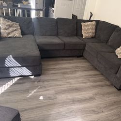 Sectional two recliner chairs ashleys