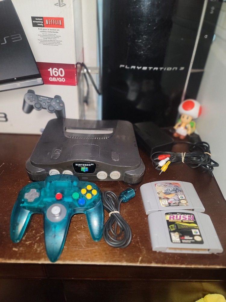 Nintendo 64 With 2 Games