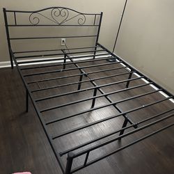 Queen Sized Metal Platform Bed Frame
