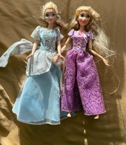 Disney Princess Dolls Lot Rapunzel Elsa And Pocahontas Lot 3