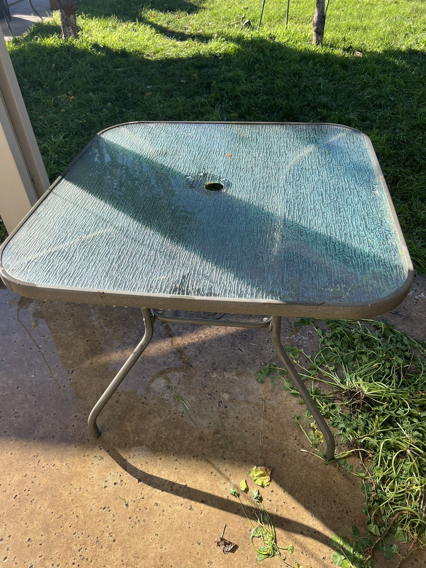 Glass Top Table