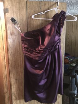 Plum bridesmaid dress