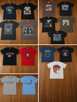 Vintage T shirts - Music:concert, Soccer, Entertainment