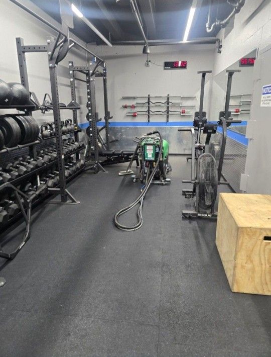 Gym Equipment Exercise Fitness Workout Weights Cleaning