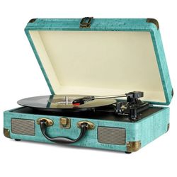 Suitcase Wireless Turntable Player