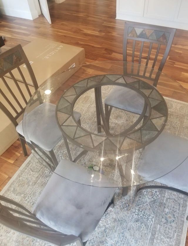 Glass Top Kitchen Table