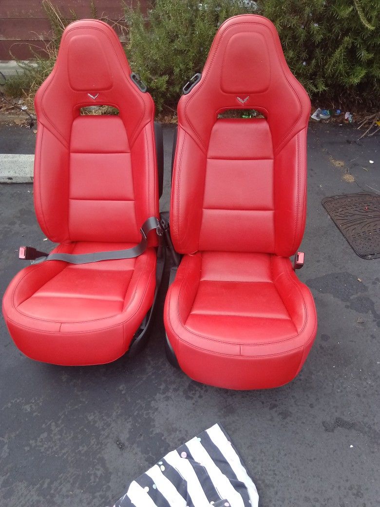 Corvette Seats Red Leather