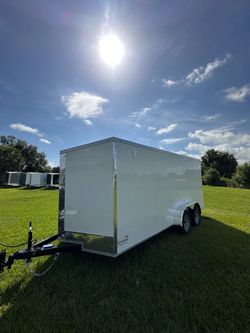 🦅Quality Cargo Trailer Brand 🆕 7x16 Ta Tandem Axle PLYCORE 0.080 🔥