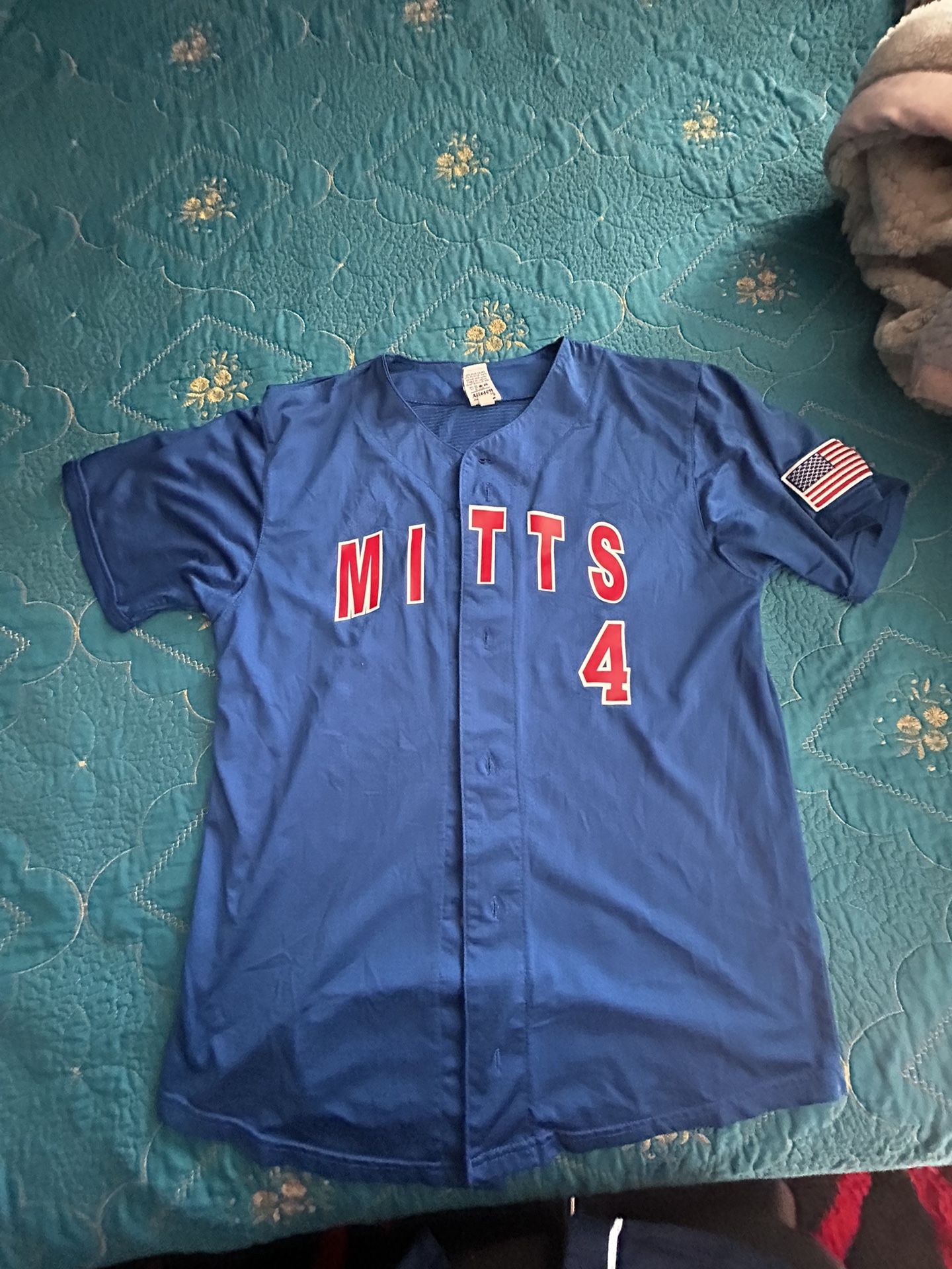 Mitts Johnson Number 4 Jersey