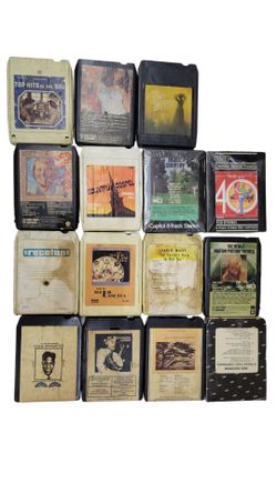 Vintage 8-Track Tape Lot of 15 - Country, Hits, Big Band, & Soundtracks