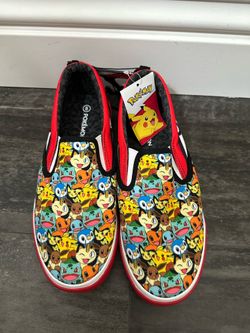 🔥 Pokémon Slip-On Canvas Sneakers - Youth Size 5 - BRAND NEW! 🔥