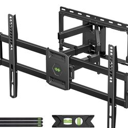 USX Mount Full Motion TV Wall Mount for Most 42-90 inch Flat Screen/LED/4K, TV Mount Bracket Dual Swivel Articulating Tilt 6 Arms, Max 16" Wood Studs,