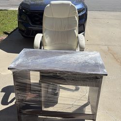 Work table and chair
