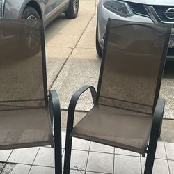 2 Mesh Chairs Outdoor 