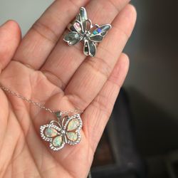 Butterfly Ring And Necklace