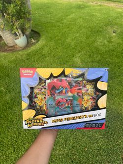 Brand new Pokémon TCG Mega Evolution: Ascended Heroes – Mega Feraligatr ex Box.