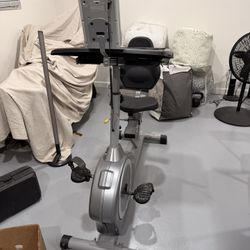 Sunny Health & Fitness Magnetic Recumbent Desk Exercise Bike, 350lb High Weight Capacity, Monitor - SF-RBD4703
