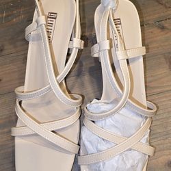 IDIFU IN2 Strappy Heels Chunky Block Square Toe Wedding Prom Bride Bridal Dance Party Dress Shoes for Women Trendy Comfortable Dressy 