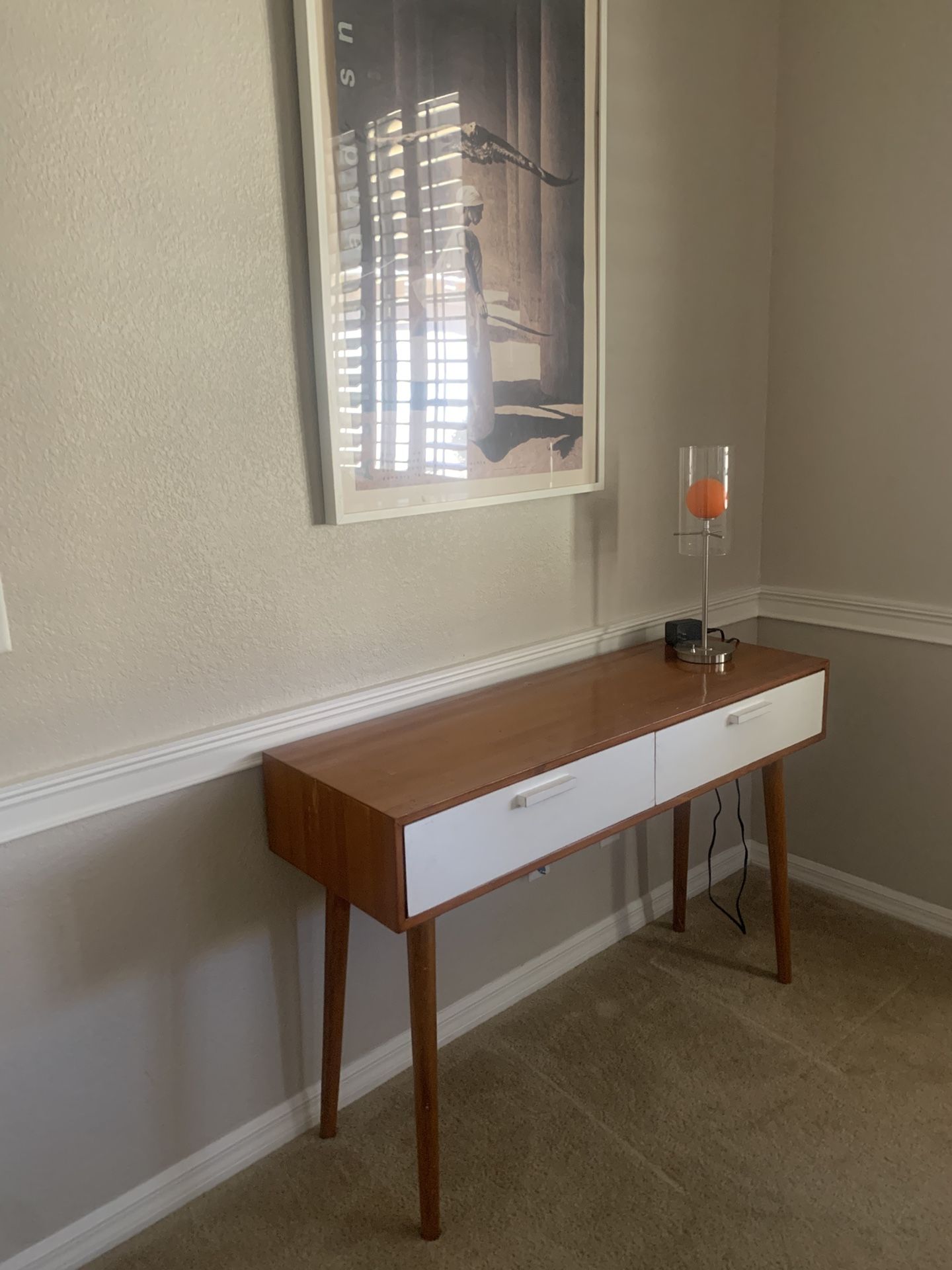 Mid-Century Style Console Wood
