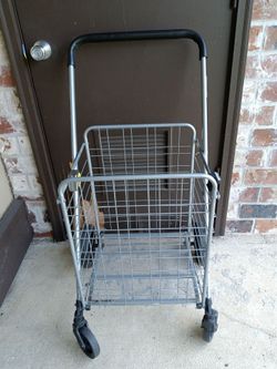 Foldable Granny food cart on wheels
