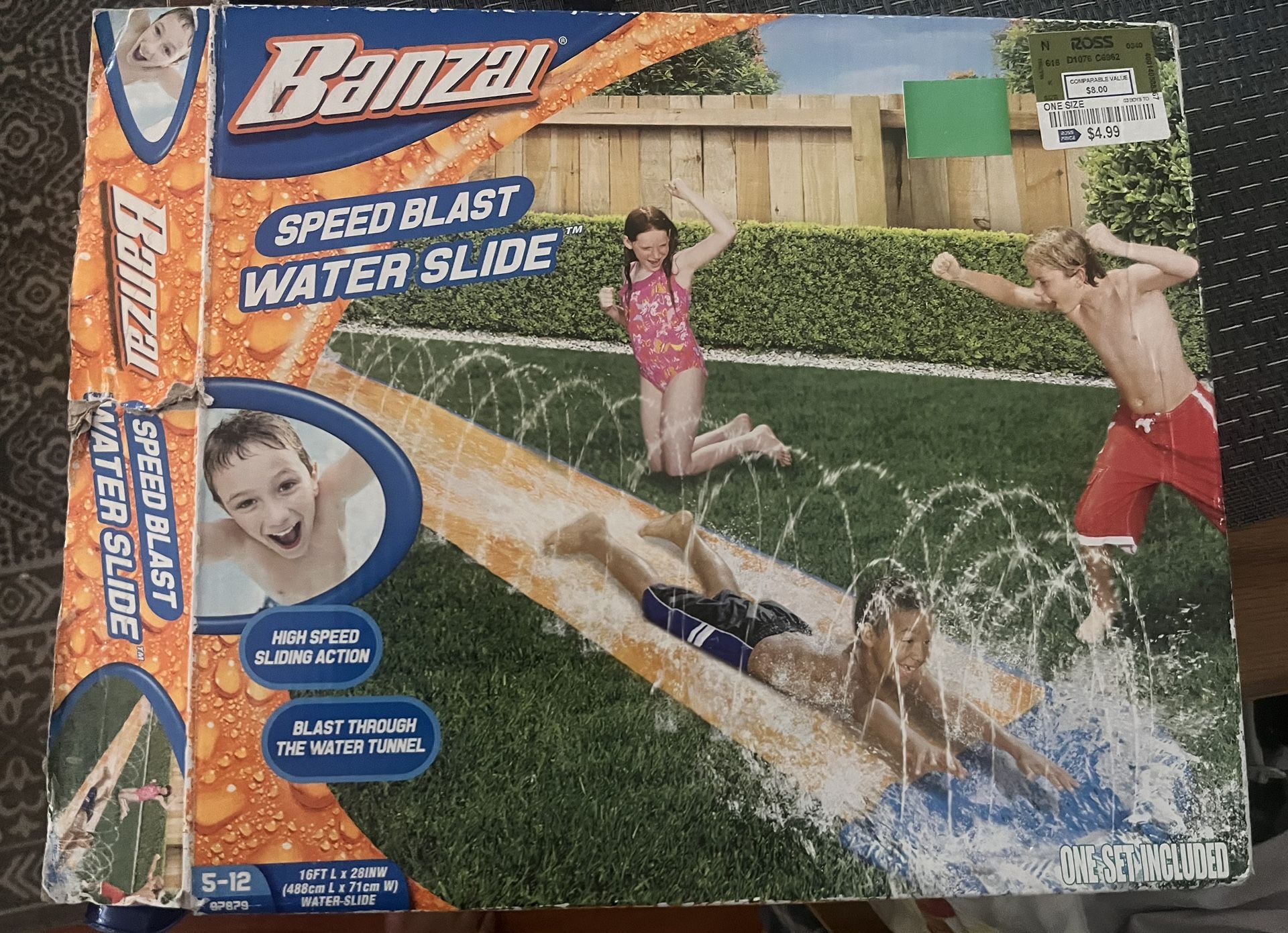 Banzai Speed Blast Water Slide
